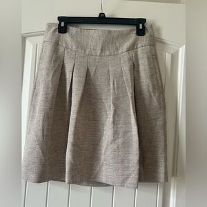 The Limited Women’s Small Light Tan Skirt A Line Pleated Pockets Lined Khaki